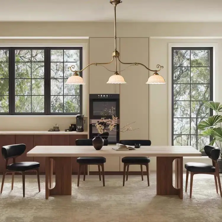 Retro three light Copper Pendant Light led Antique Ceramic lamp for Dining Room Living Room Bedroom Study Art Medieval Light - Image 2